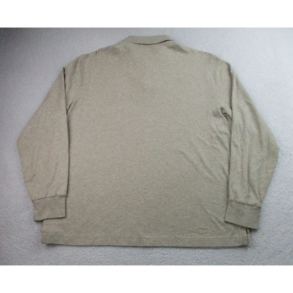 Polo Ralph Lauren Shirt Mens XL Classic Fit Beige Long Sleeve Pony Logo‎ Casual